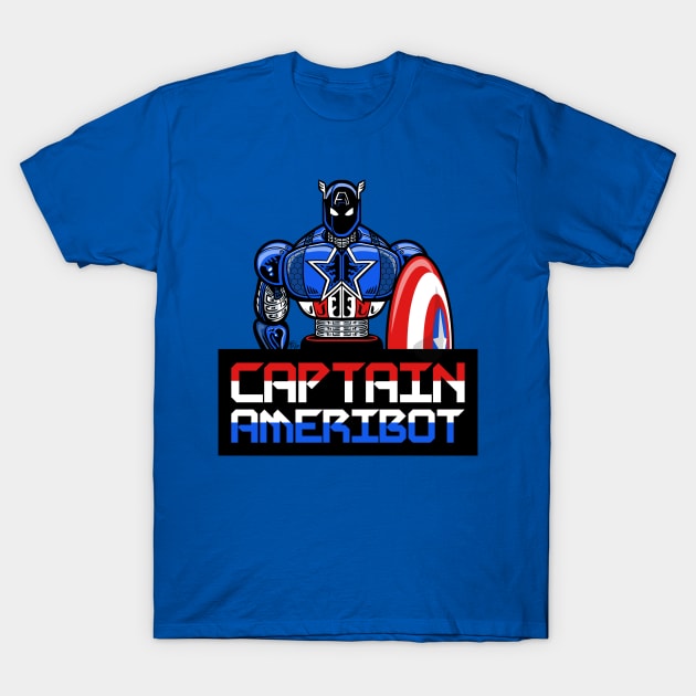 Captain Ameribot T-Shirt by W00D_MAN